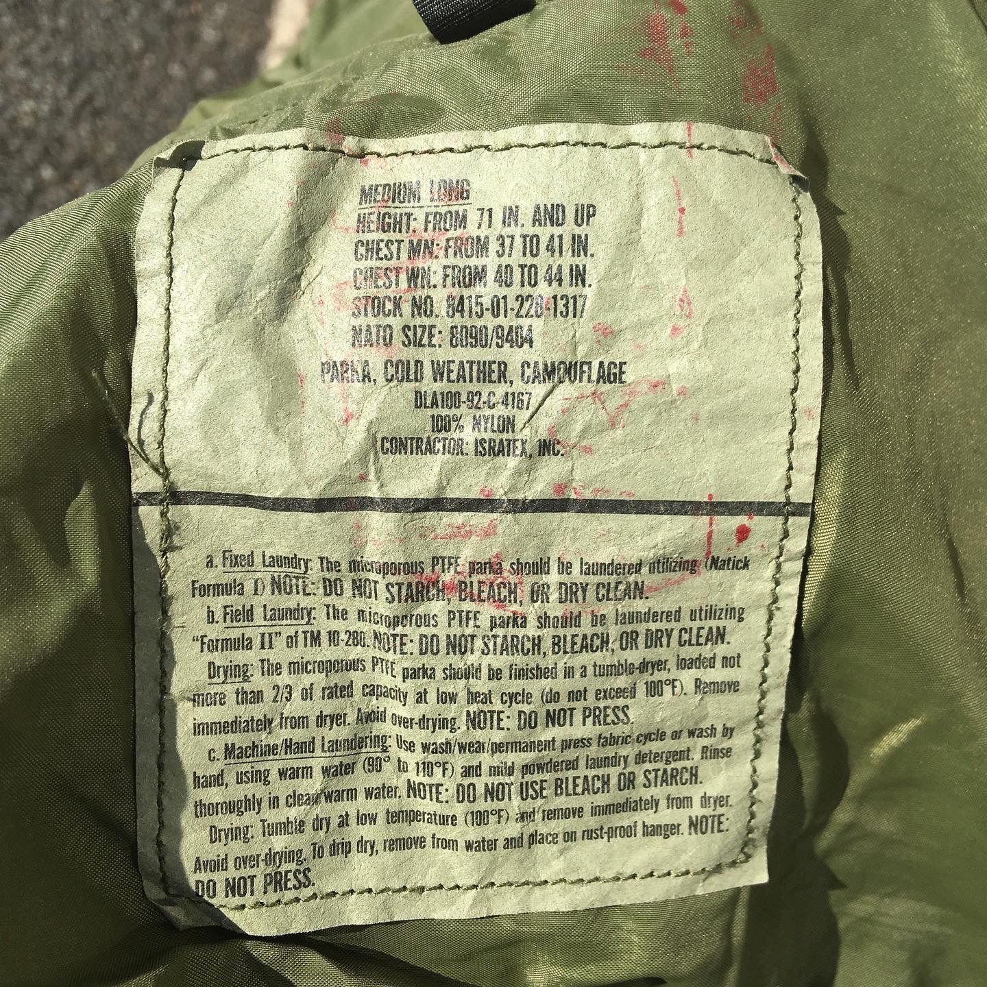 90's【U.S.ARMY】初期型 米軍 ECWCS Gen1 Goretex Parka ゴアテックス 防水 ウッドランド ミリタリーマウンテンパーカー US-US-M Long