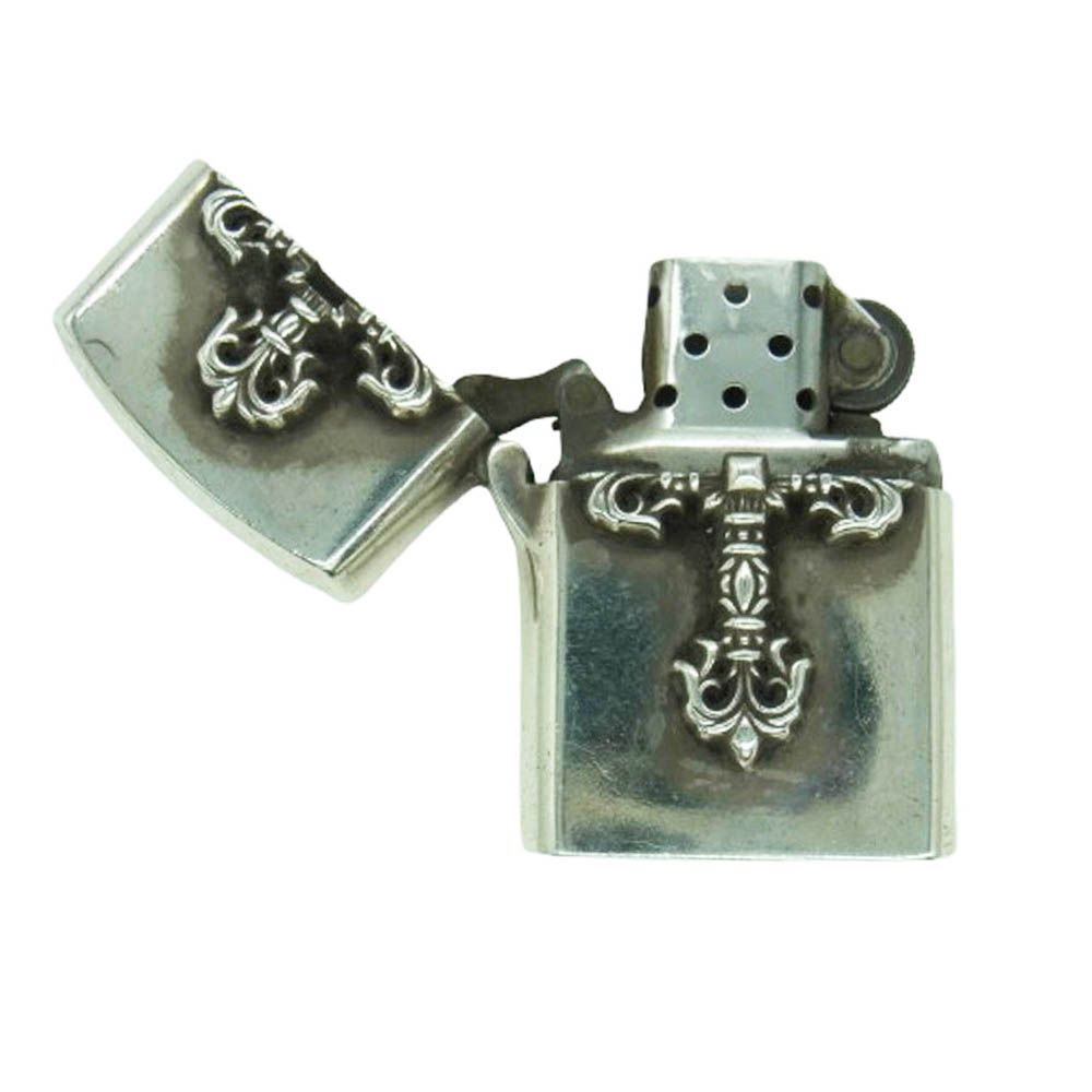 CHROME HEARTS クロムハーツ 原本無 FILIGREE ZIPPO LIGHTER フィリグリークロス ジッポ ライター シルバー系 WWW_WOWDIGSITE_COM