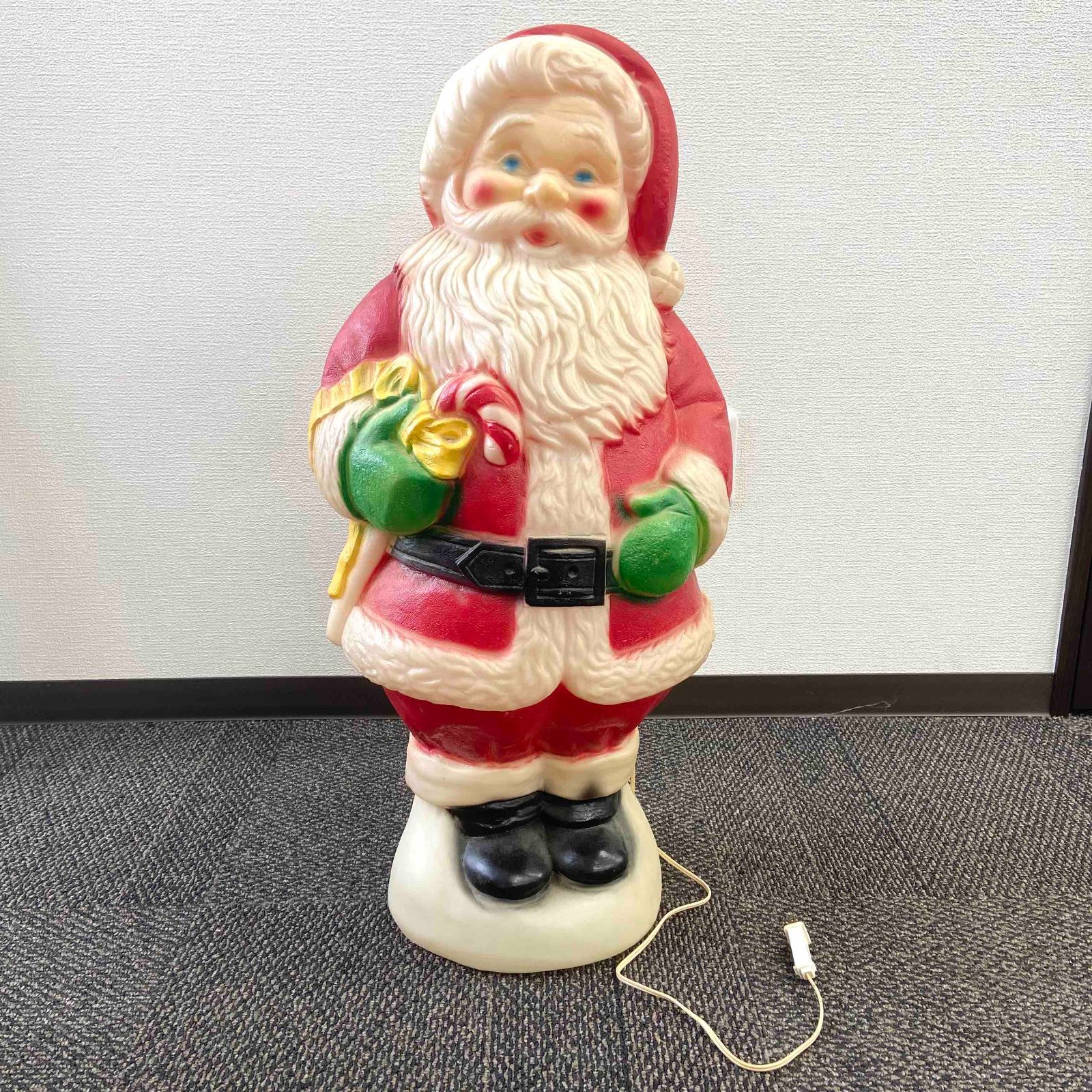 光る サンタクロース クリスマス 置物 ハニー社 光るサンタクロース アンティーク 置物 ハニー社 1993 Y809