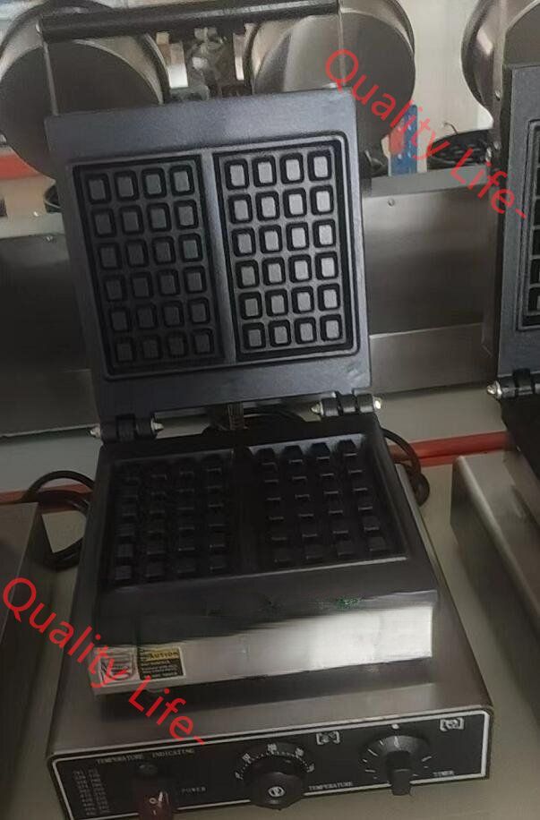 電気 長方形 ワッフル マシン 2個焼き 単相１0０V 業務用 厨房機器 飲食店 屋台 出店