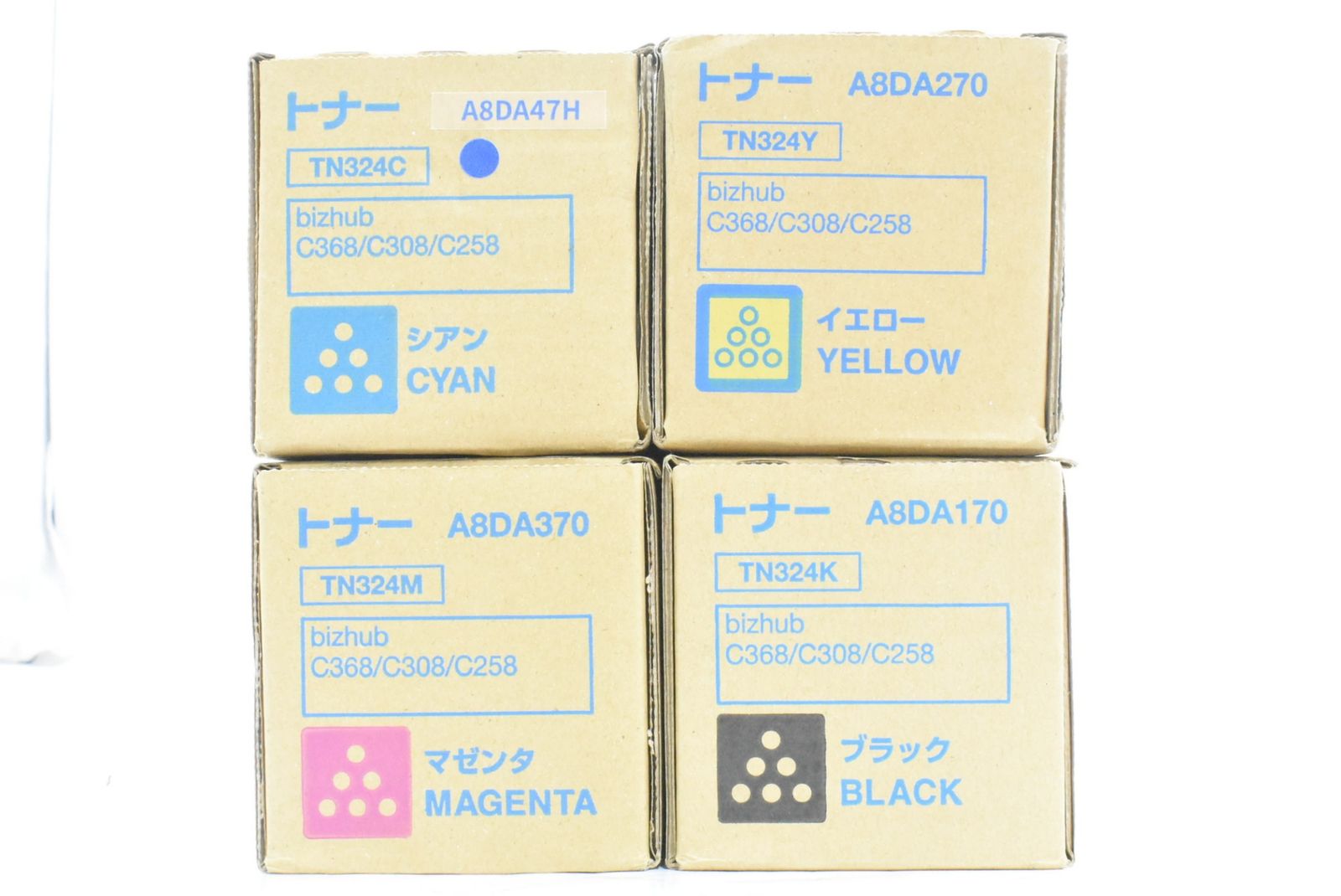 コニカミノルタ 純正 トナー TN324 4色 シアン マゼンタ イエロー ブラック KONICA MINOLTA ITEL4SUIRGAW -D-N10-byebye