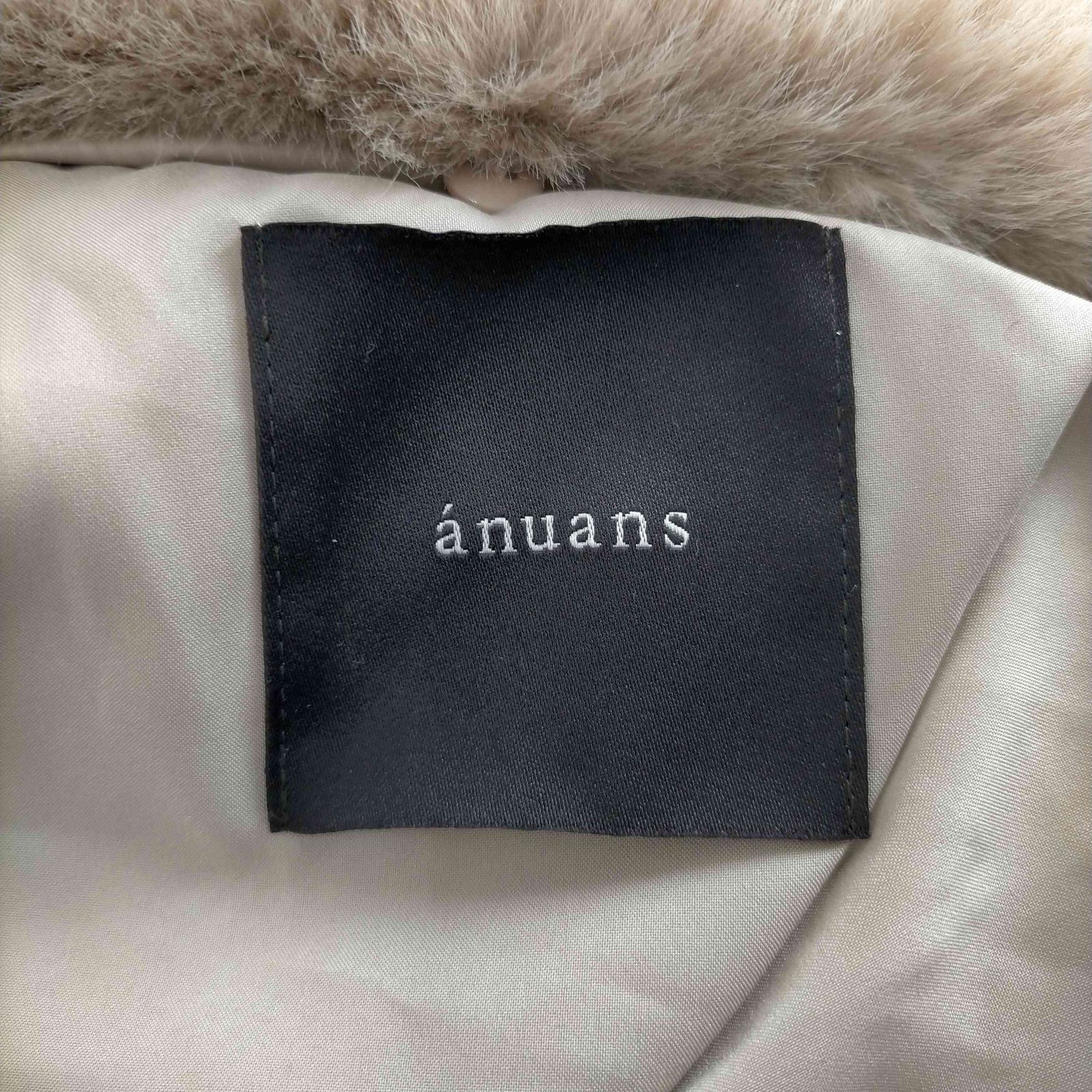 アニュアンス anuans 23AW 2wayファーカラーダウンコート レディース 