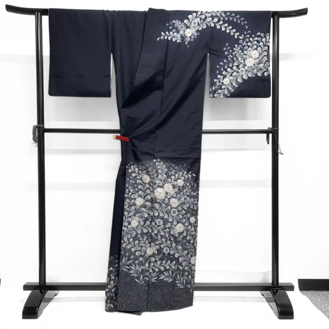 作家もの 訪問着 染大島紬 辻ヶ花 たたき染 着物 064a d - メルカリ 