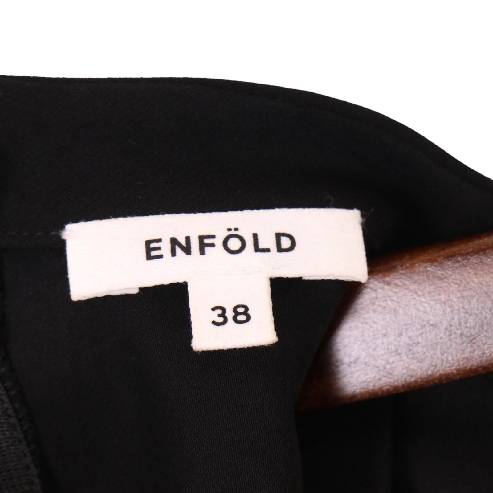 ENFOLD エンフォルド 22AW ブラック ミリオーネプリーツシャツ 300FS430-1360 38 - メルカリ