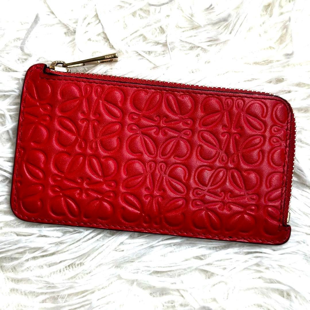 LOEWE ロエベ リピートアナグラムコインカードホルダー カーフ
