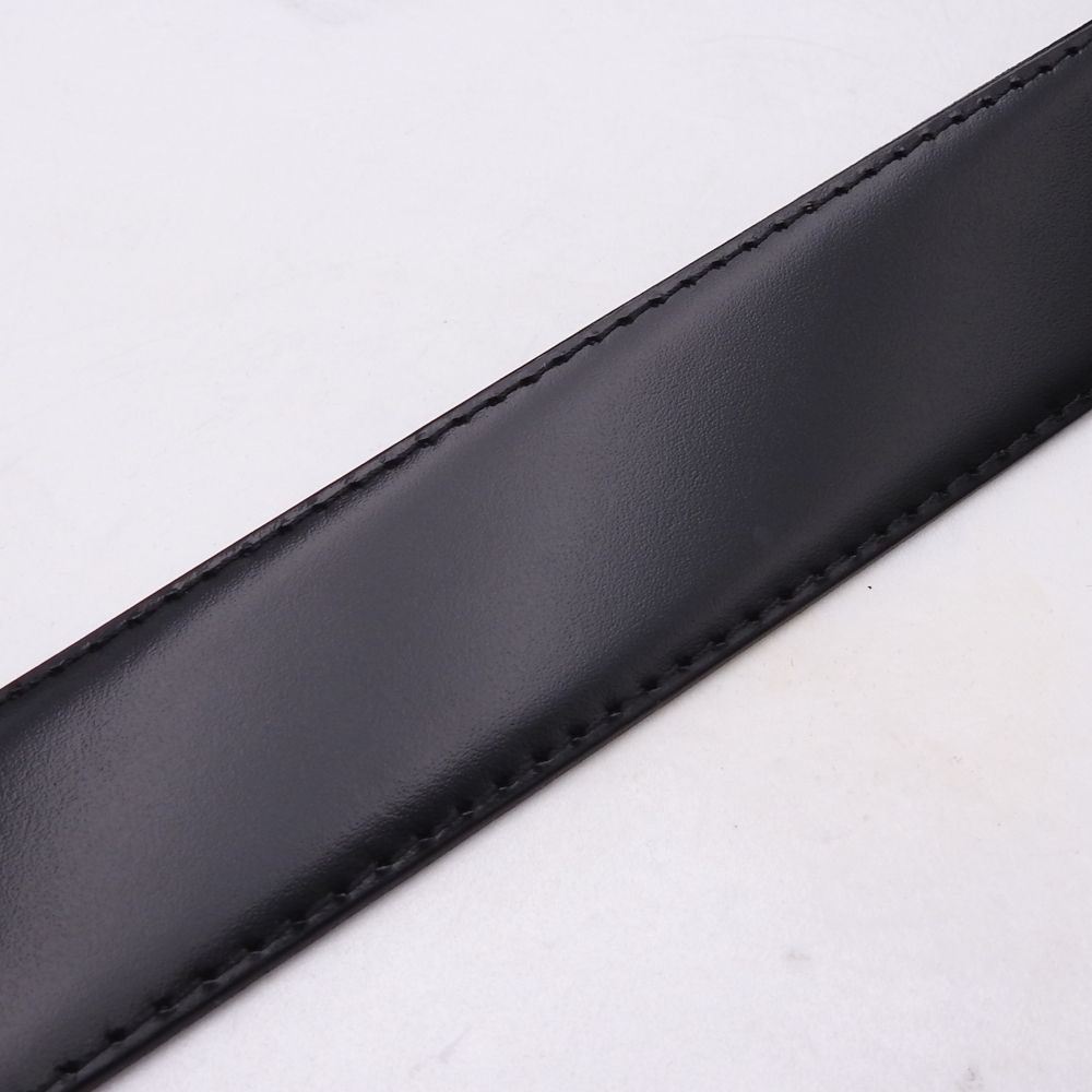 未使用品 ダンヒルブラック/ブラウン dロゴ 金具ゴールド レザー 42/107 Dunhill - 未使用品 ダンヒルブラック/ブラウン dロゴ 金具