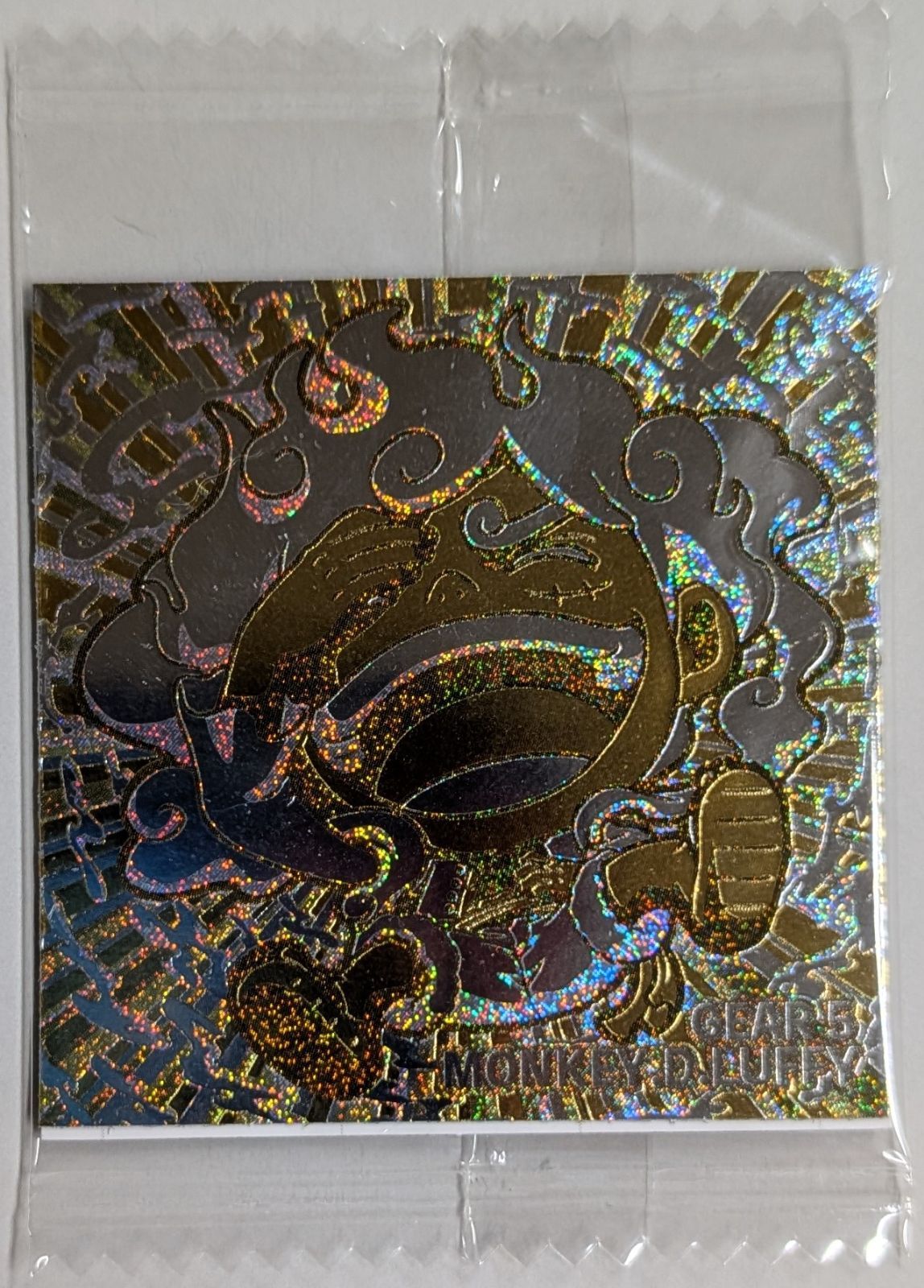 ワンピース ウエハースシール log6 金ニカ ギア5 ルフィ 裏