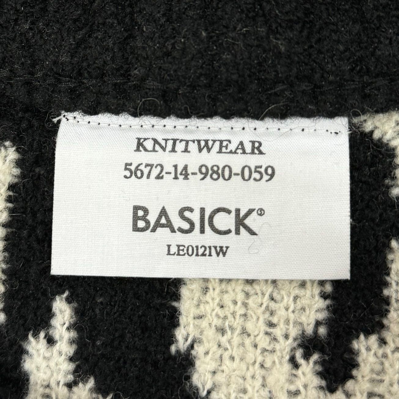 BASICKS 23AW Heart Leopard Knit ホワイト