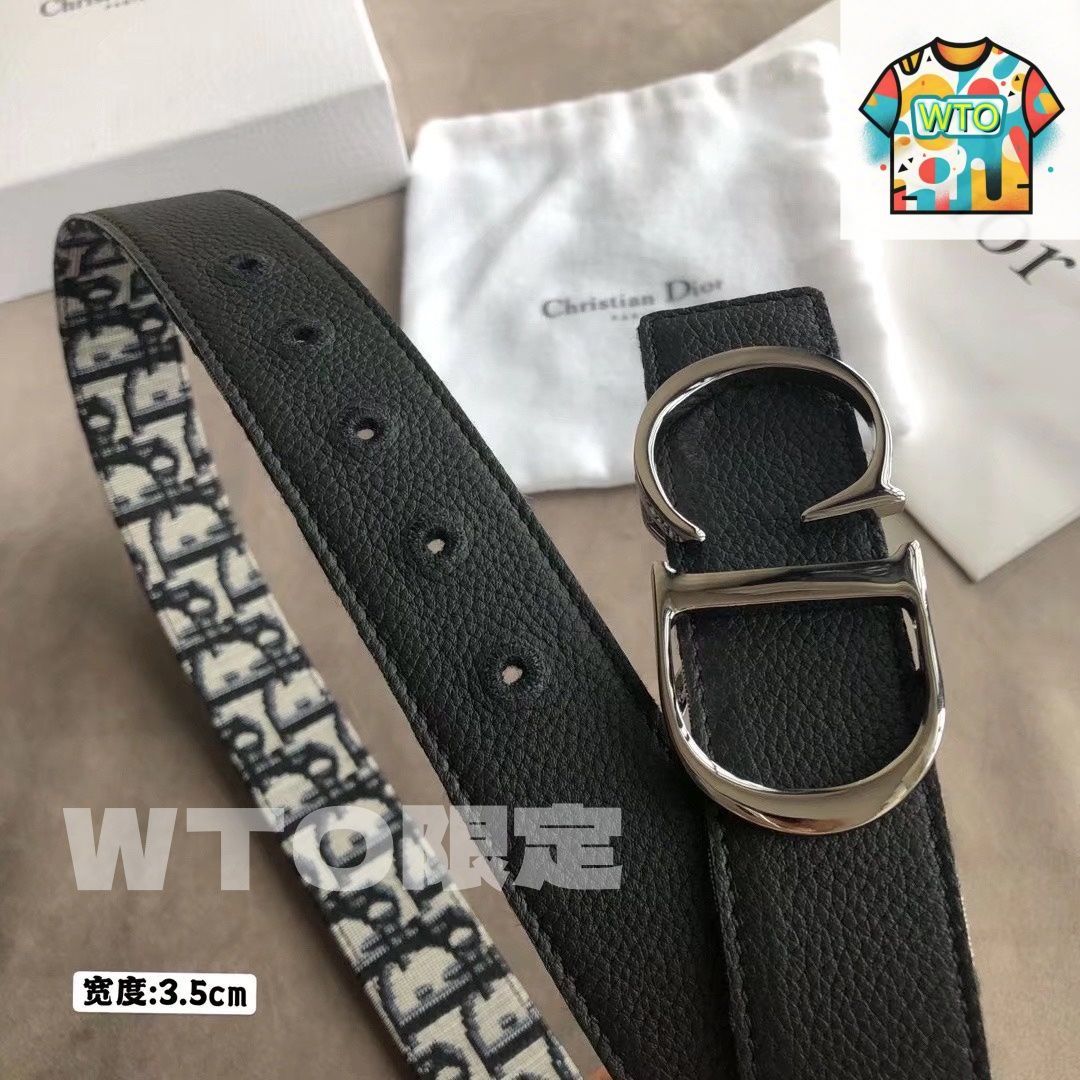 Dior ディオール ベルト ユニセックス 並行輸入品 今日特価】DIOR ダブルフェイスユニセックスベルト-1 - メルカリ