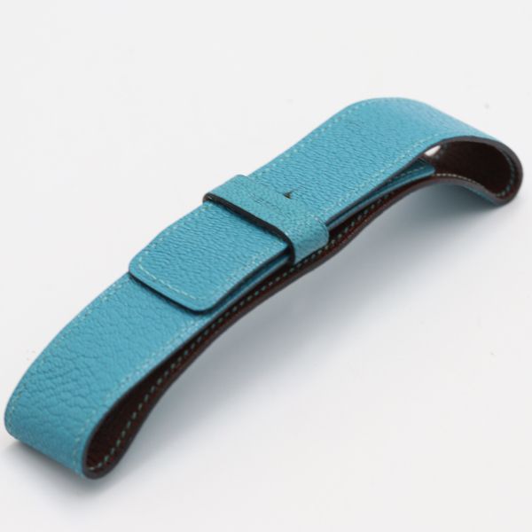 新品未使用 エルメス 腕時計 純正ベルト ブルー エルメス 純正ベルト ブルー×ブラウン 25mm用 メンズ腕時計用