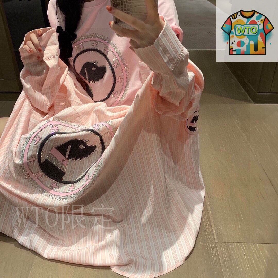 THOM BROWNE ストライプ長袖シャツ 2枚セット THOM BROWNE