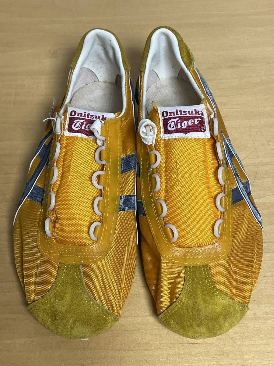 40 未使用品 60s 70s Onitsuka Tiger オニツカタイガー マラソンシューズ マラップ ナイロン DX イエロー スニーカー  25cm デッド - メルカリ