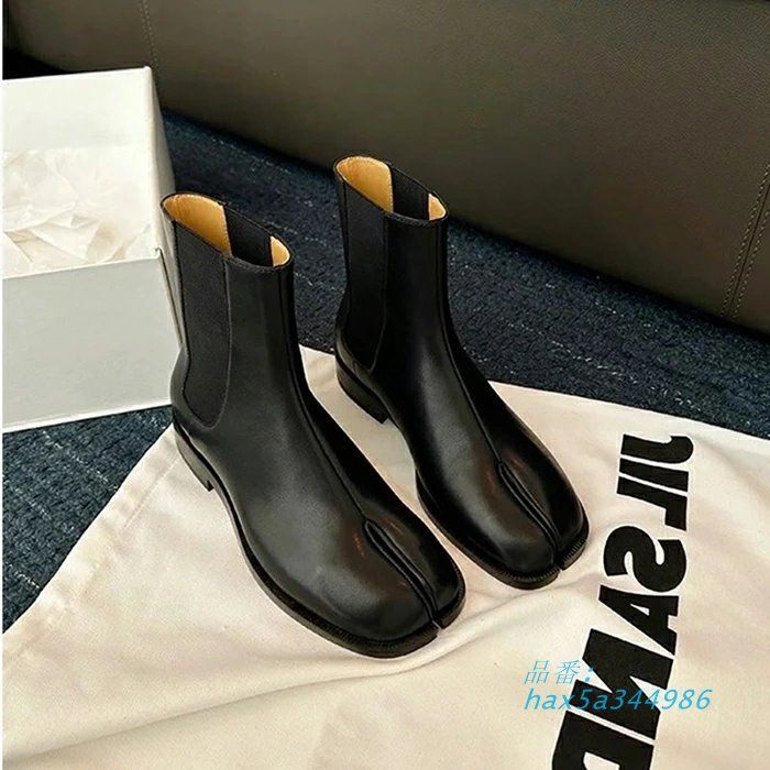 便利 足袋ブーツ ブーツ レディース ショートブーツ タビブーツ 足袋 3CMヒール 大きいサイズ レザー 歩きやすい ショート丈 疲れにくい 軽量 ローヒール hax5a344986