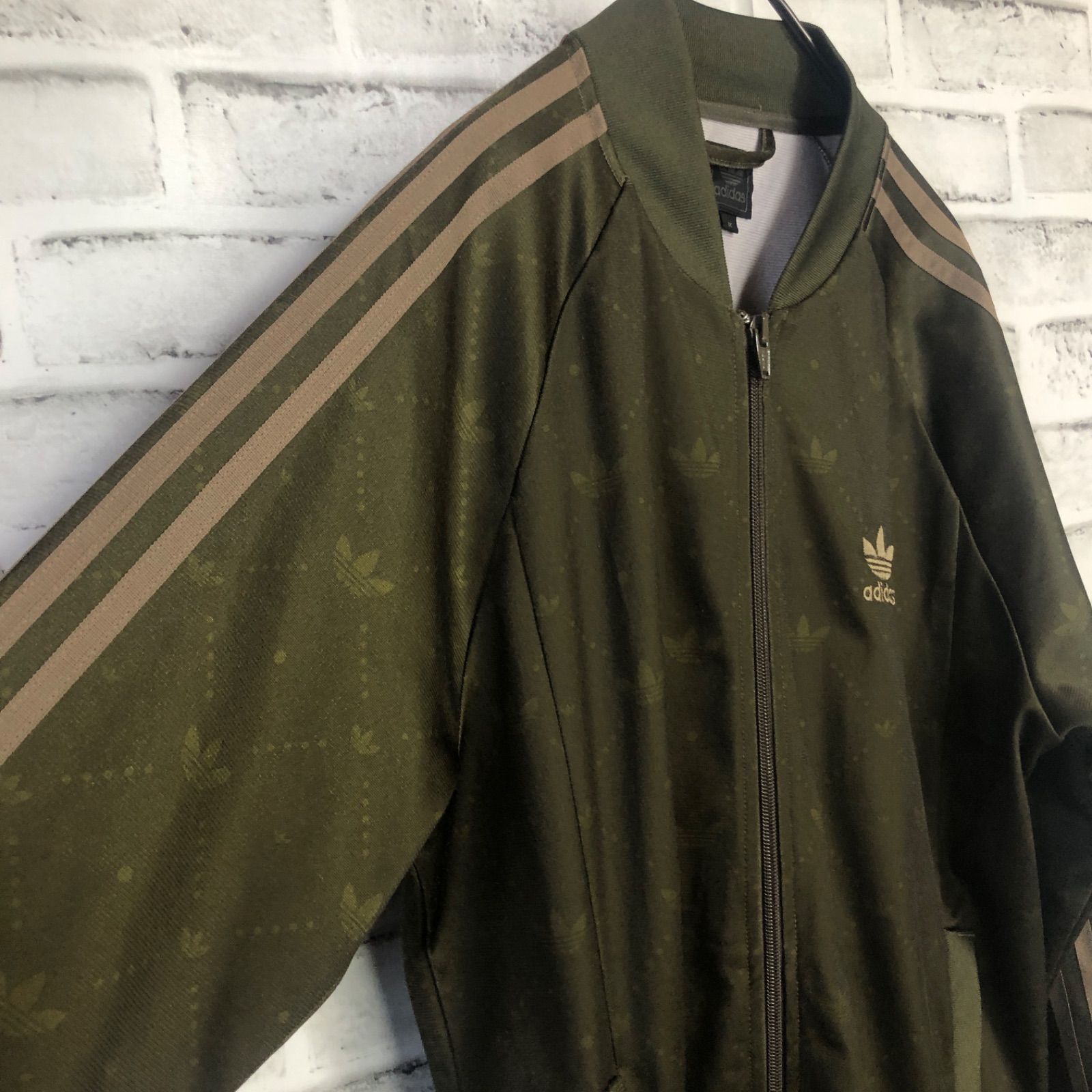 希少デザイン⭐️adidas トラックジャケット/ジャージ M 刺繍トレ