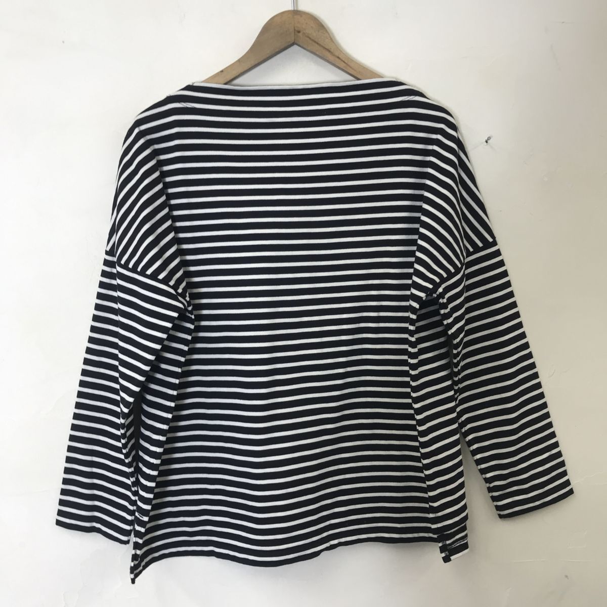 M1679-W◇NIMES ニーム ボーダーカットソー 長袖 スラッシュド