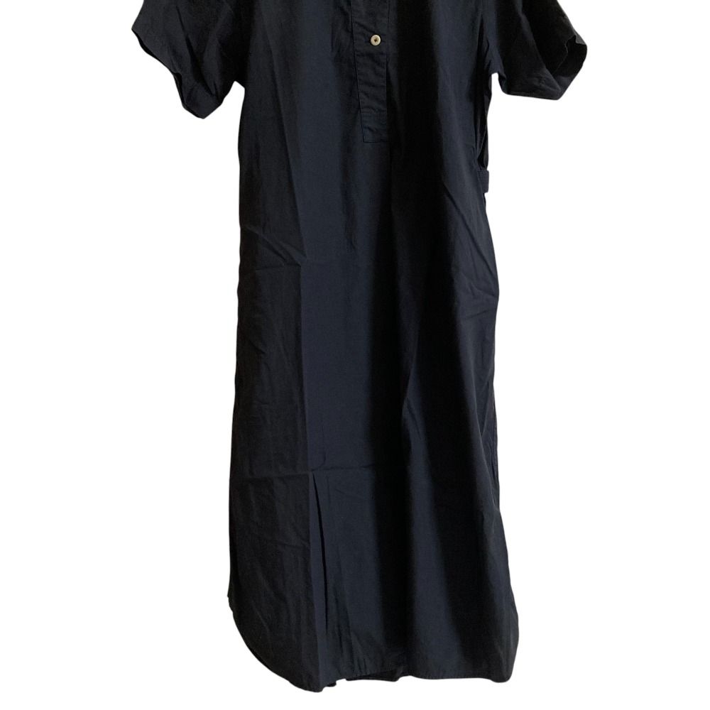 マーガレット・ハウエル美品ブラック 半袖 シャツワンピース