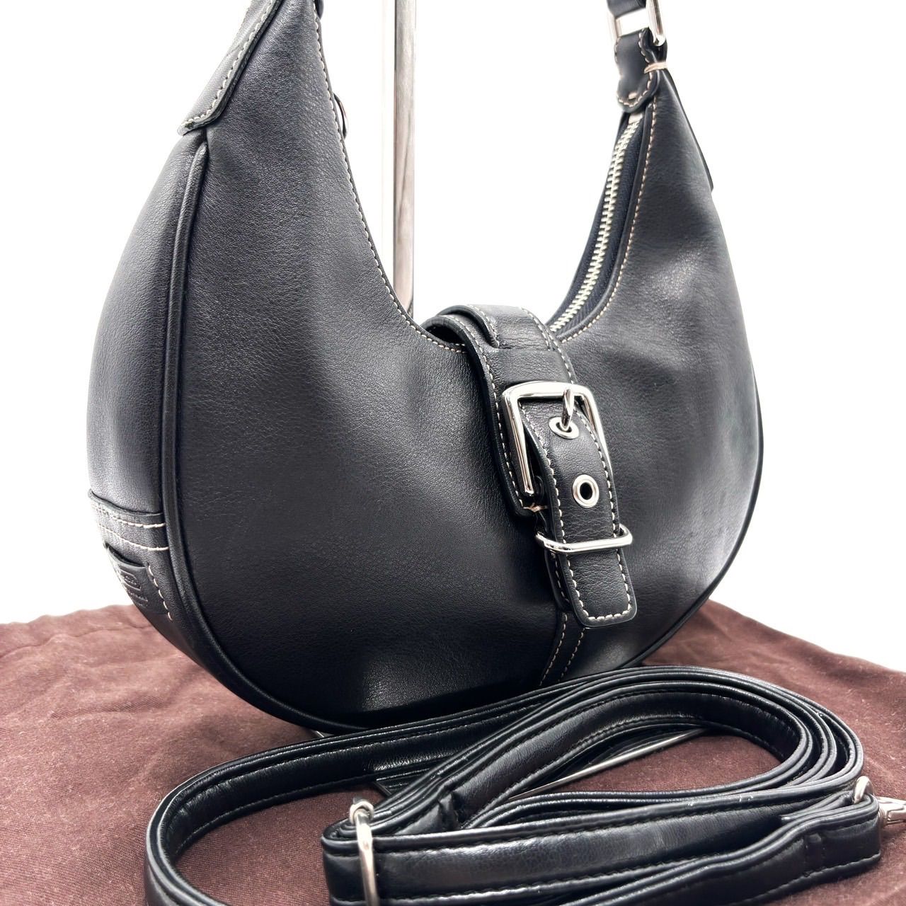 極美品✨️COACH コーチ ショルダーバッグ ハーフムーン ワン COACH 