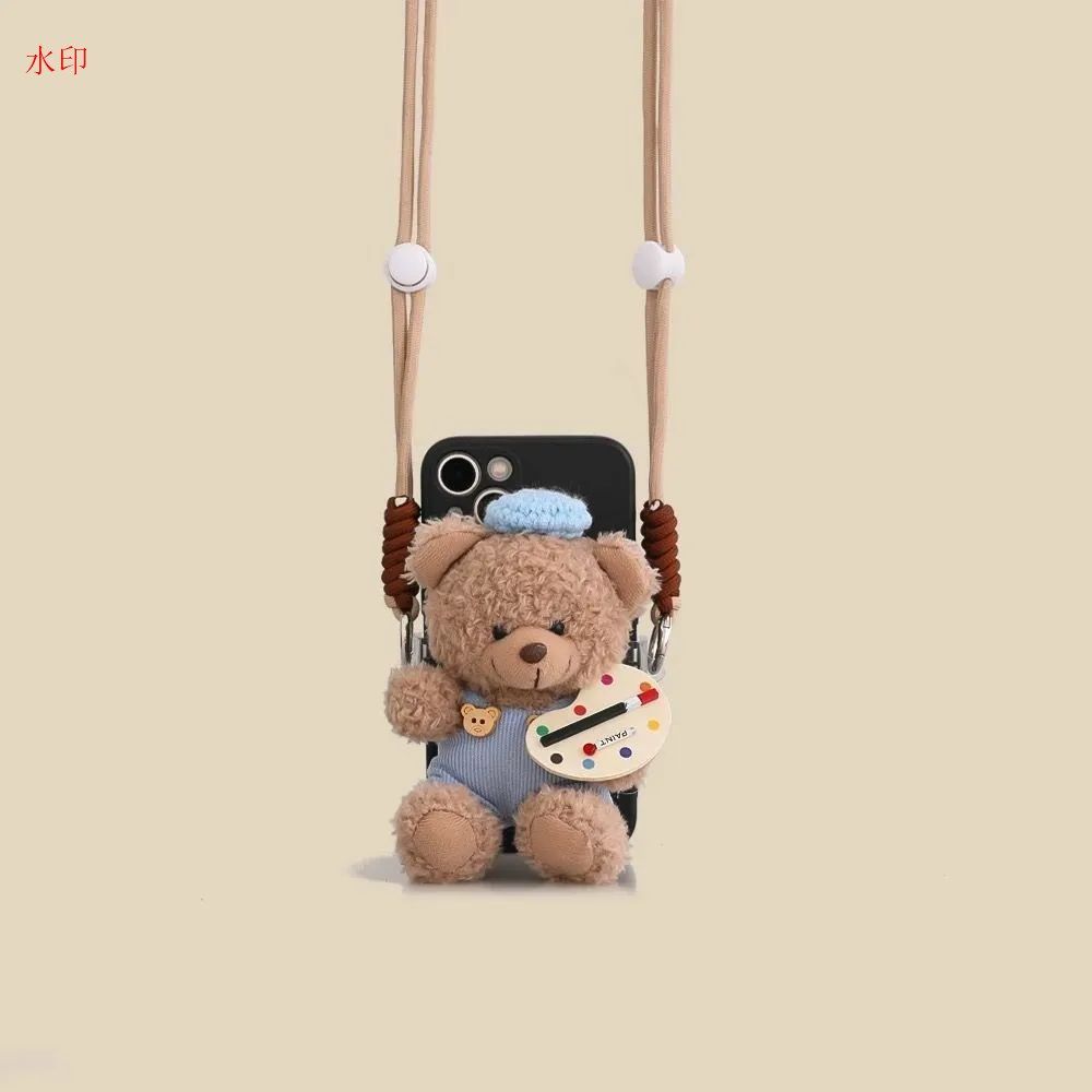 スマホショルダー 可愛い ぬいぐるみ ストラップ  くまちゃん iphone Android ショルダー
