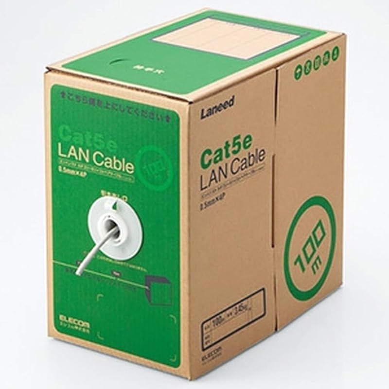 エレコム LANケーブル 100m 自作用 RoHS指令対応 CAT5e ライト