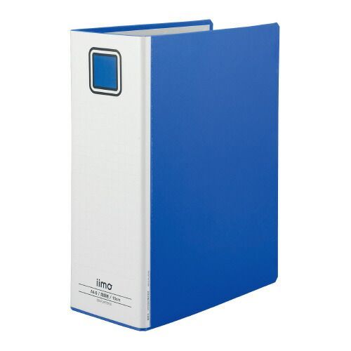 パイプ式ファイルエコノミー両開きＡ４縦 青 １０冊 EM-FURT6100BX10 ｉｉｍｏ
