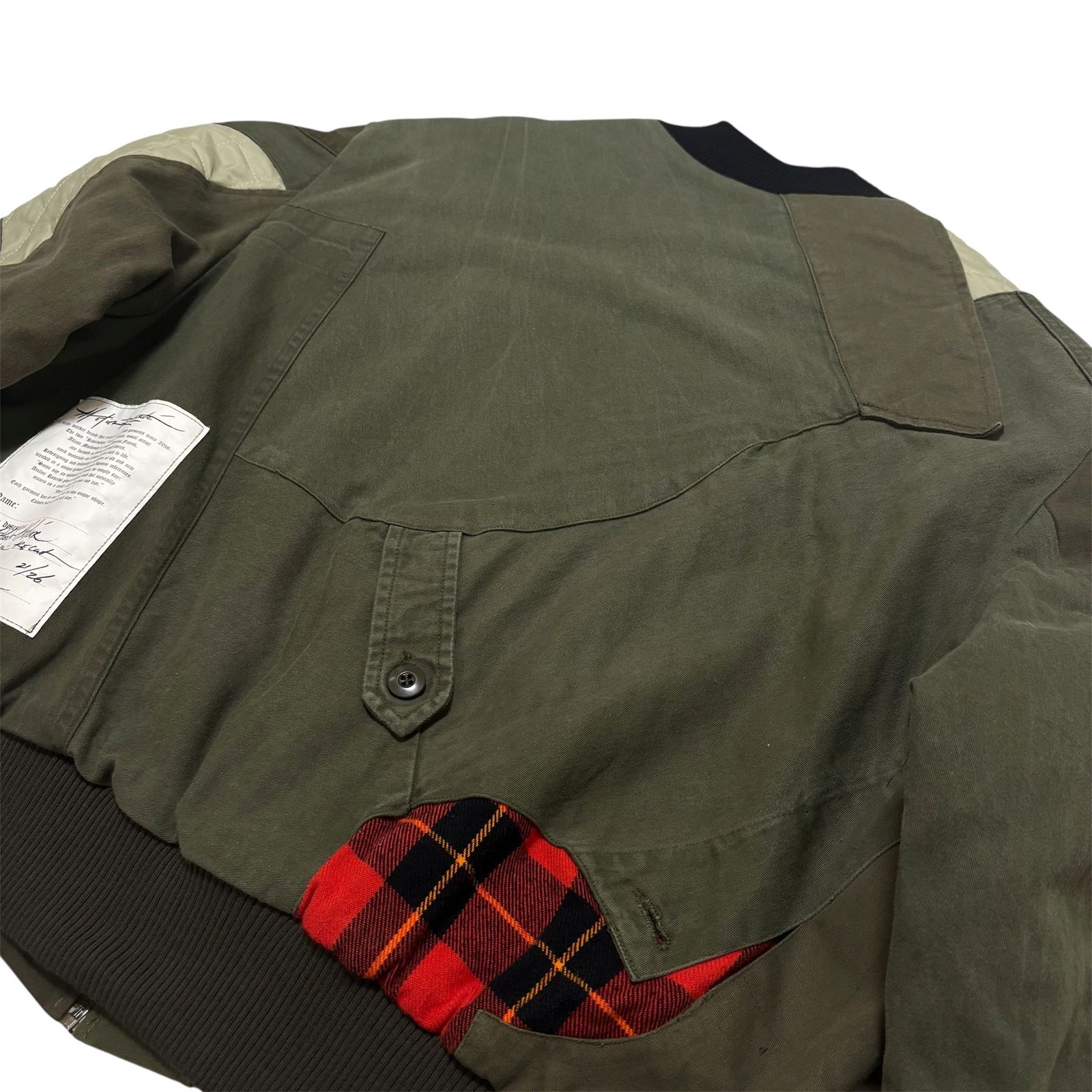 デンハム アトリエリザーブ ボンバージャケット 中古 デンハム DENHAM×アトリエリザーブ ATELIER RESERVE コラボ