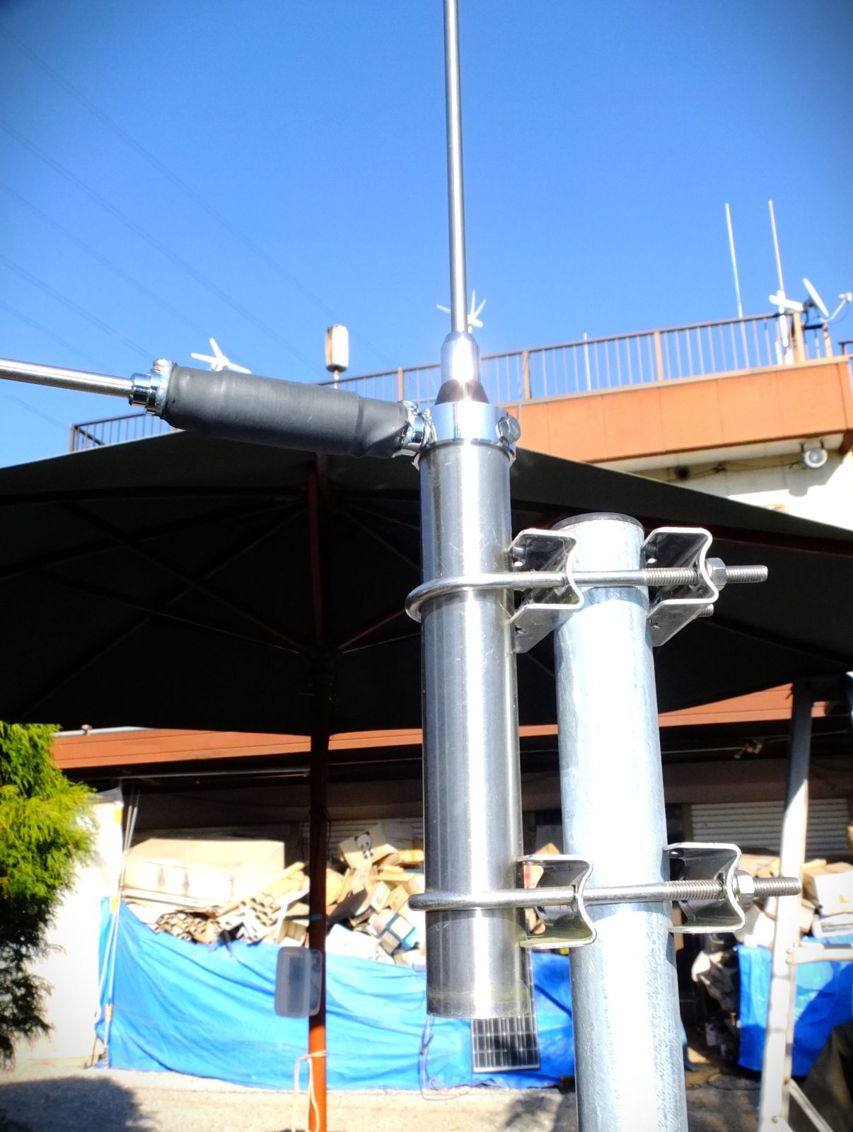 AM ★50MHzステンレス製！超コンパクト高性能GPアンテナ耐入力200W！★ AM ☆50MHzステンレス製！超コンパクト高性能GPアンテナ耐入力200W！☆ AM