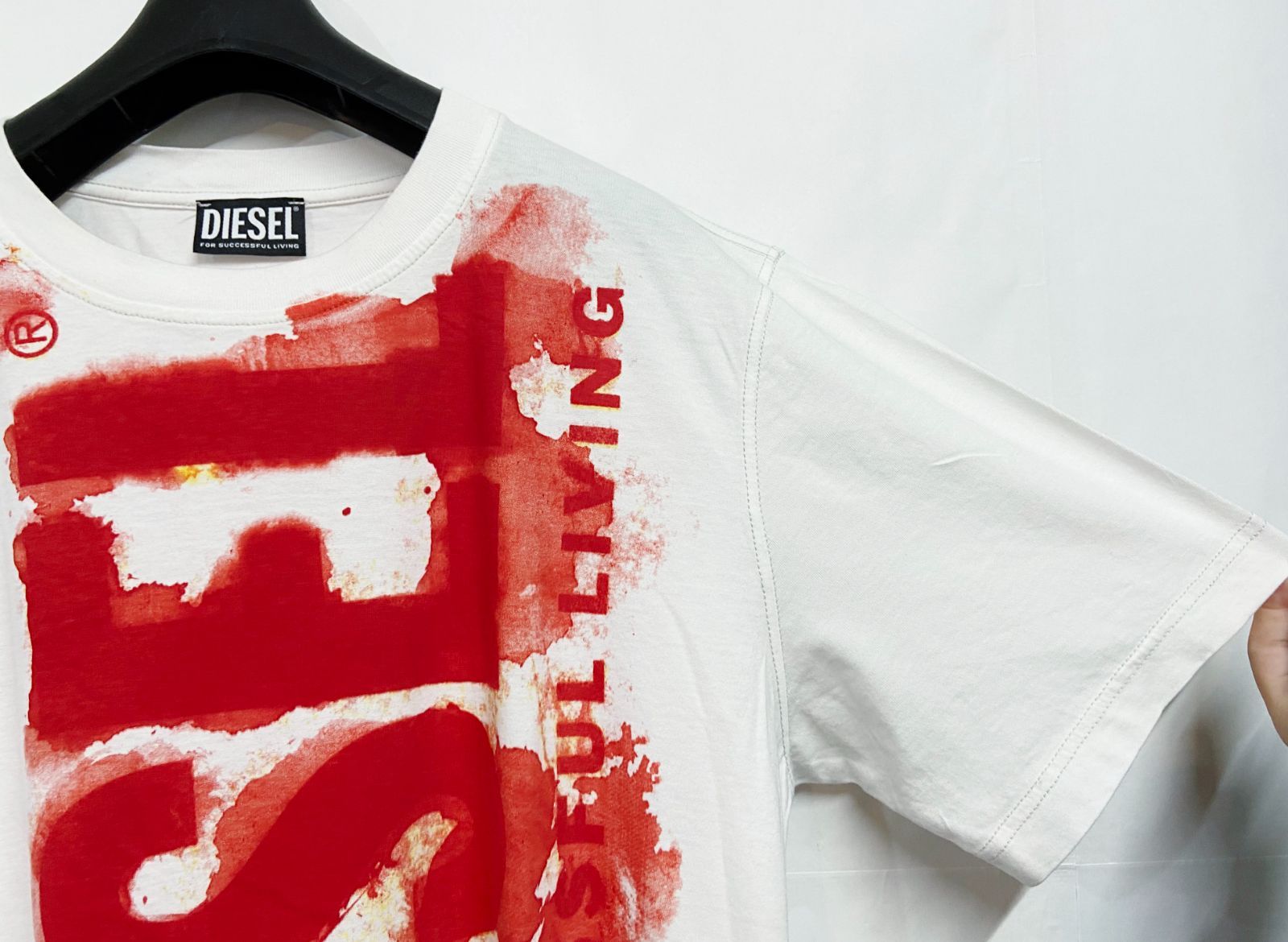 ＊3色から選べる＊ DIESEL Spray Paint Tシャツ 送料・関税込み 楽天市場】【3枚セット】DIESEL ディーゼル レディース Tシャツ