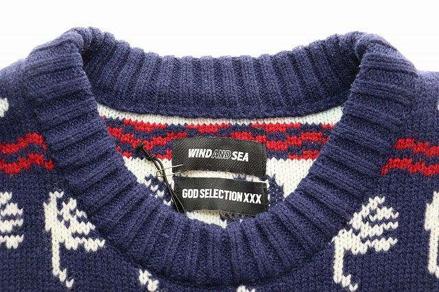ウィンダンシー WIND AND SEA × GOD SELECTION XXX NORDIC SWEATER M 