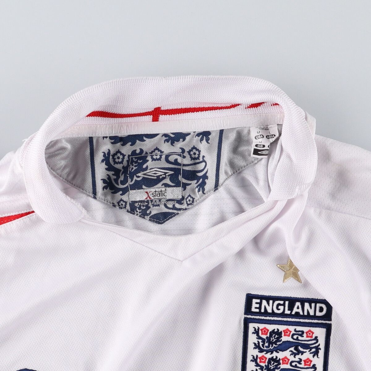 Umbro イングランド代表 2000年ホームシャツ Lサイズ 未使用品 Umbro イングランド代表 プロモデル シャツ L 水色