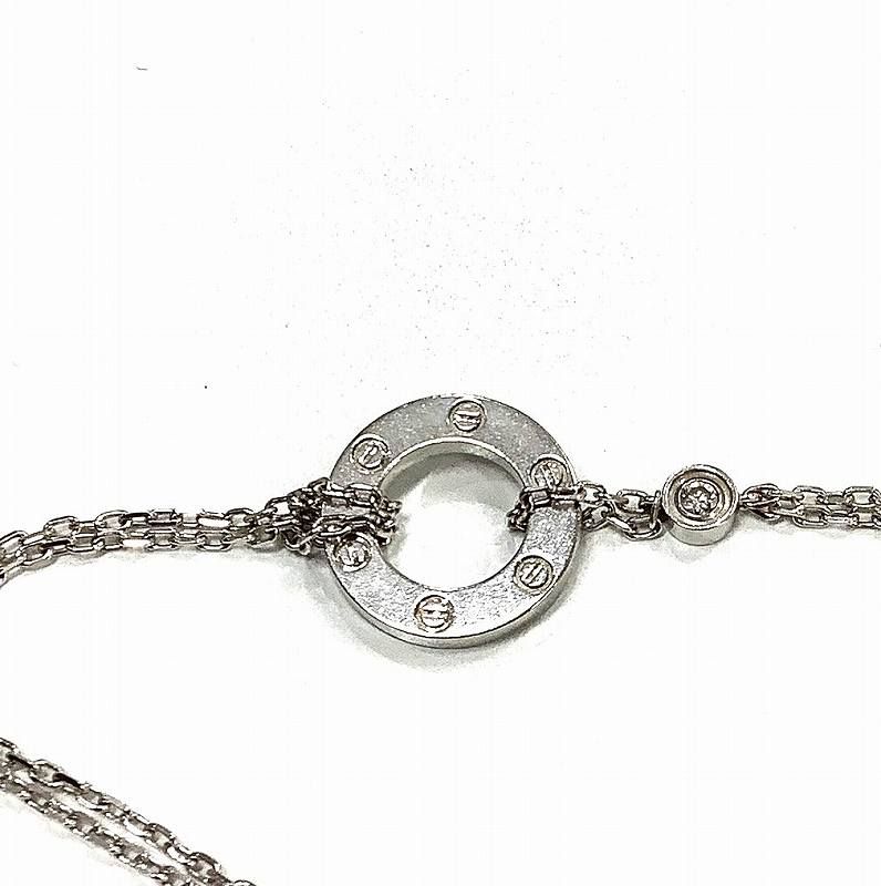 Cartier カルティエ ラブ サークル ブレスレット 750 ダイヤ ホワイト 