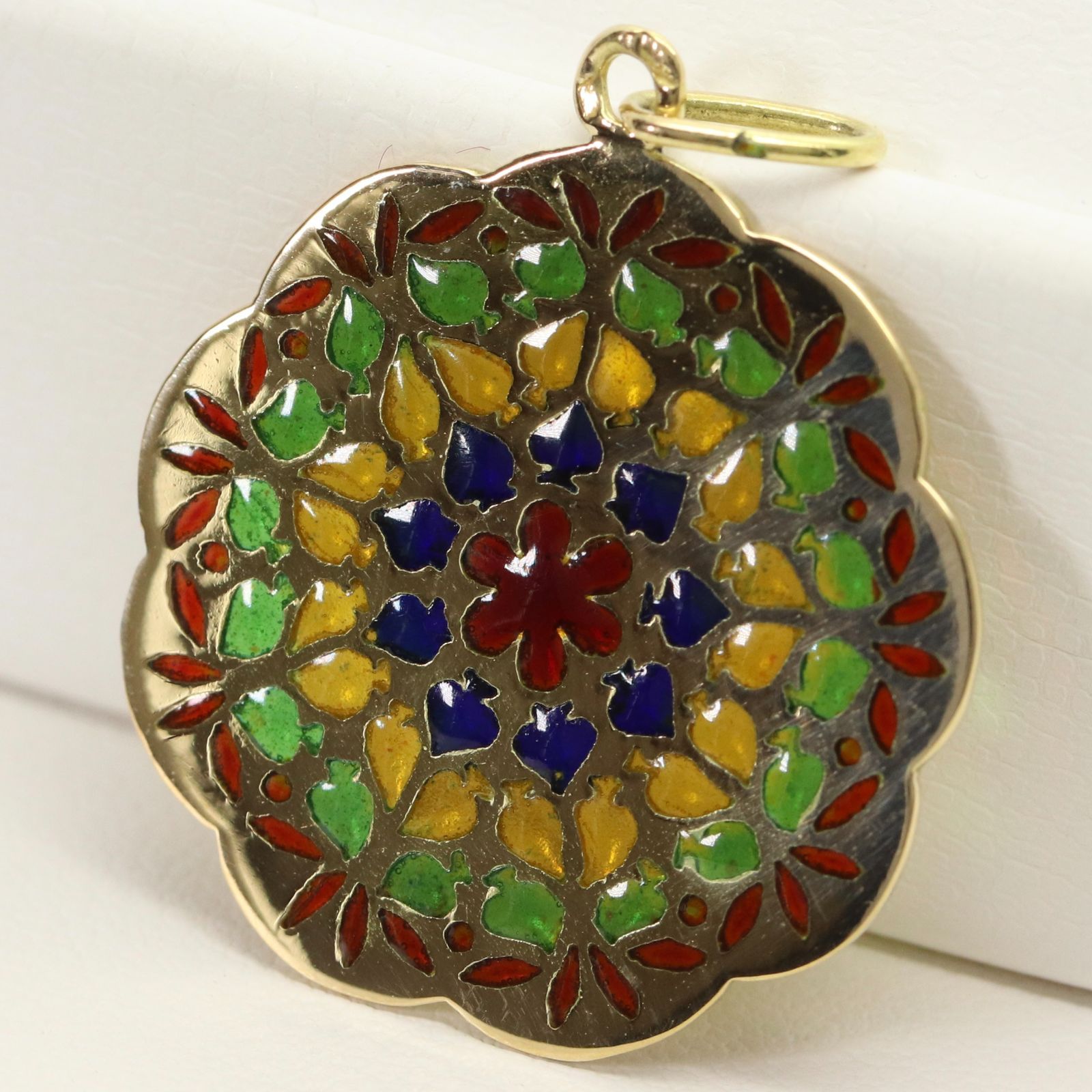 K18 ステンドグラス ペンダントトップ ヴィンテージ/24-5059S - メルカリ