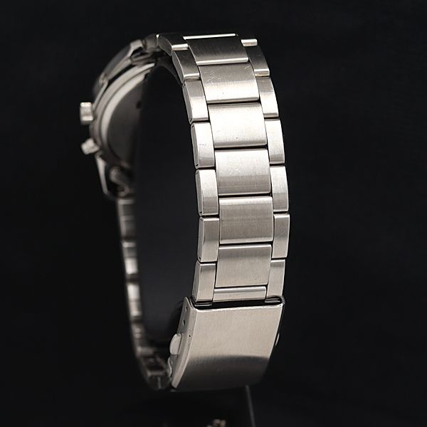 稼動 美品 シチズン レグノ H415-T017274 電波ソーラー 黒文字盤