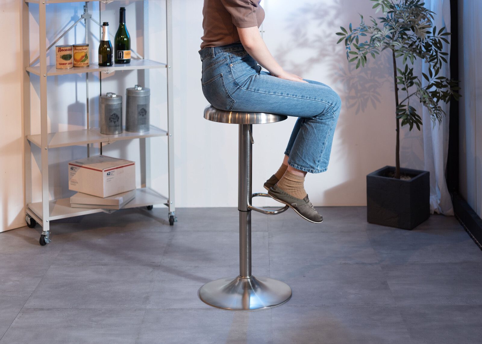 Amazon.co.jp: ハイチェアー カウンター 2脚セット 美品 AUSTER