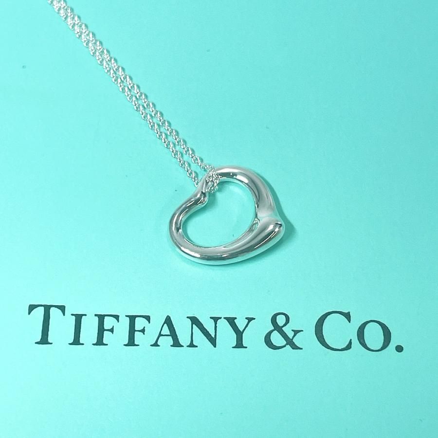 Tiffany&Co. オープンハート シルバーネックレス-