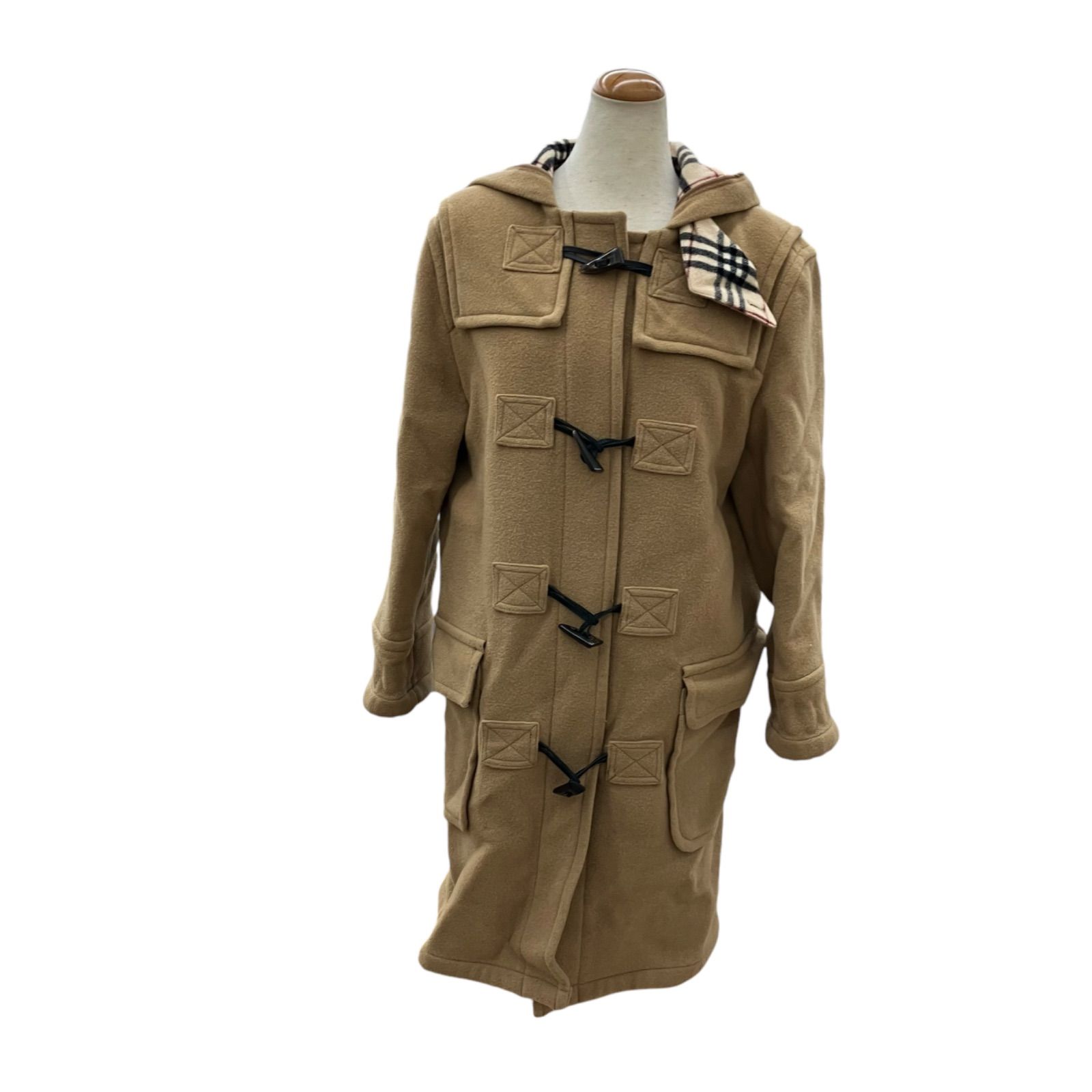 Burberryブルーレーベルダッフルコート 美品 BURBERRY BLUE LABEL ダッフルコート ノバチェック 売買