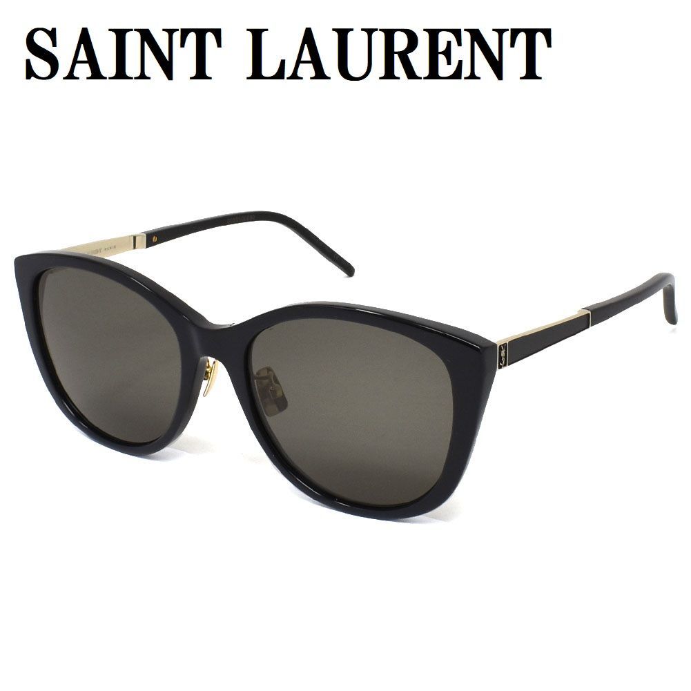 国内正規品 サンローラン SAINT LAURENT SL M71K 002 サングラス アジアンフィット アイウェア メガネ 眼鏡 UVカット  紫外線カット メンズ レディース グレー ブラック
