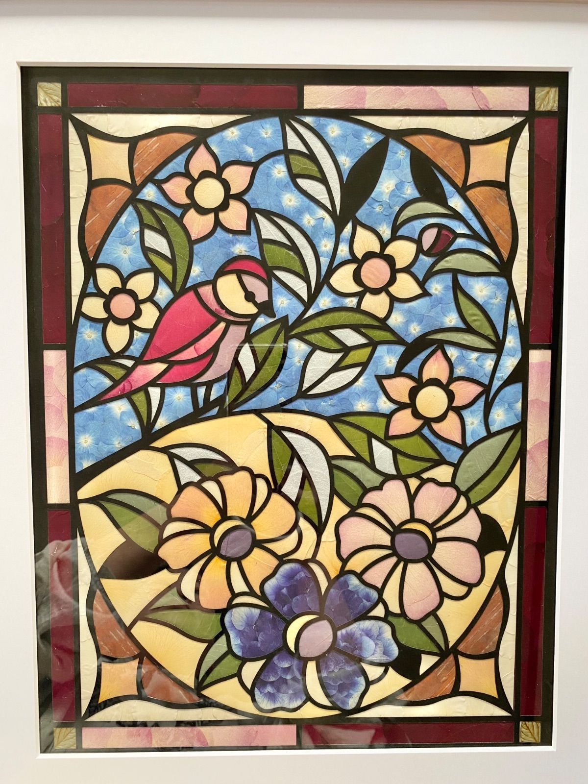 N764シーグラスアート 子うさぎのフラワームーン 北欧インテリア雑貨/置物 シーグラスアート+° 子うさぎtwins♡ インテリア ギフト フラワー