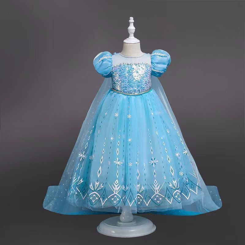 プリンセス マント付き エルサ 半袖 ドレス120cm