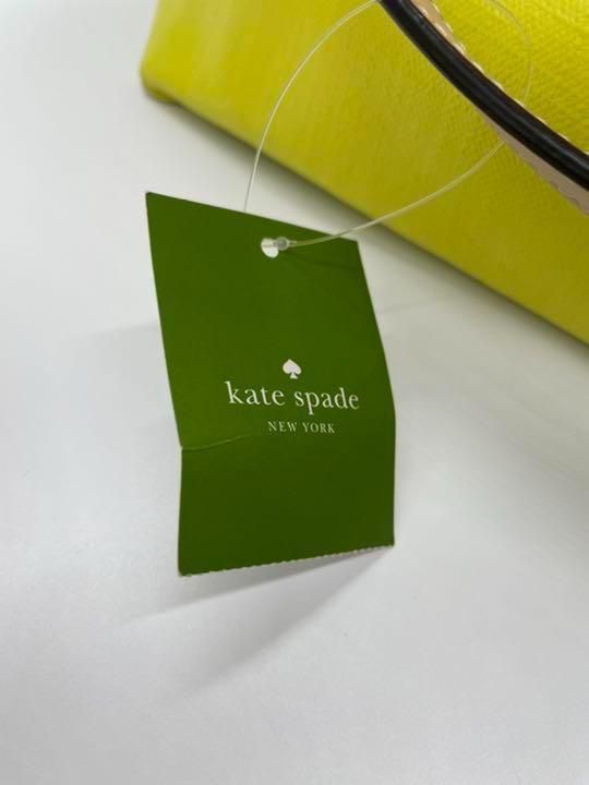 ★新品★ kate spade ショルダーベージュ×黄色 キャンバス ケイスペ