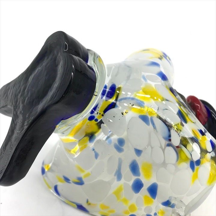 ヴェネツィアングラス ピエロ 4体 未使用 ムラーノ ガラス ベネチアン グラス ピエロ 小物入れ