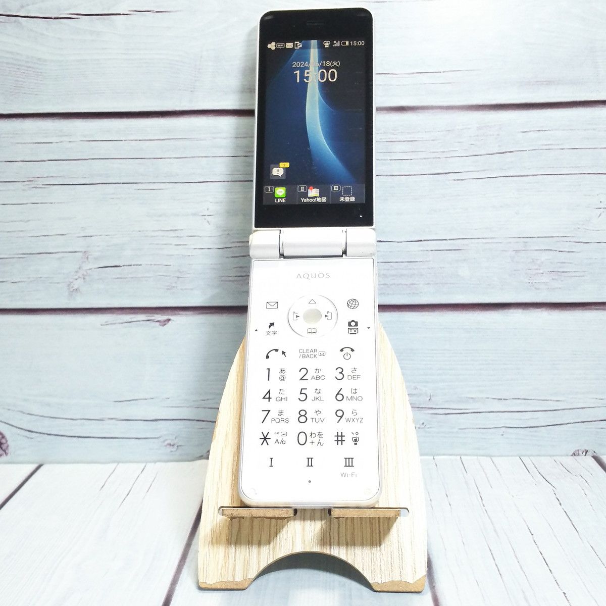 【送料無料】Softbank 601SH AQUOS ケータイ2 WHITE ホワイト 本体 白ロム [訳あり] SIMロック解除済み SIMフリー 827298