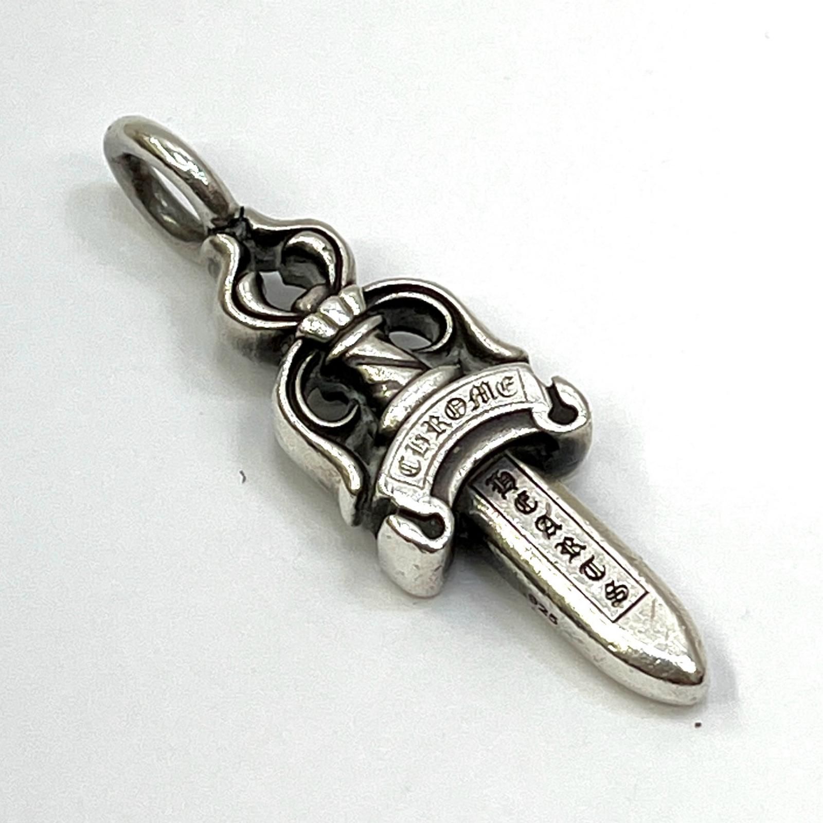 加古川店 CHROME HEARTS | クロムハーツ ペンダントトップ DOUBLE DAGGER シルバー 134