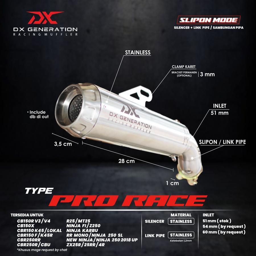 DX GENERATION PRO RACE スリップオンマフラー ZX-25R - メルカリ