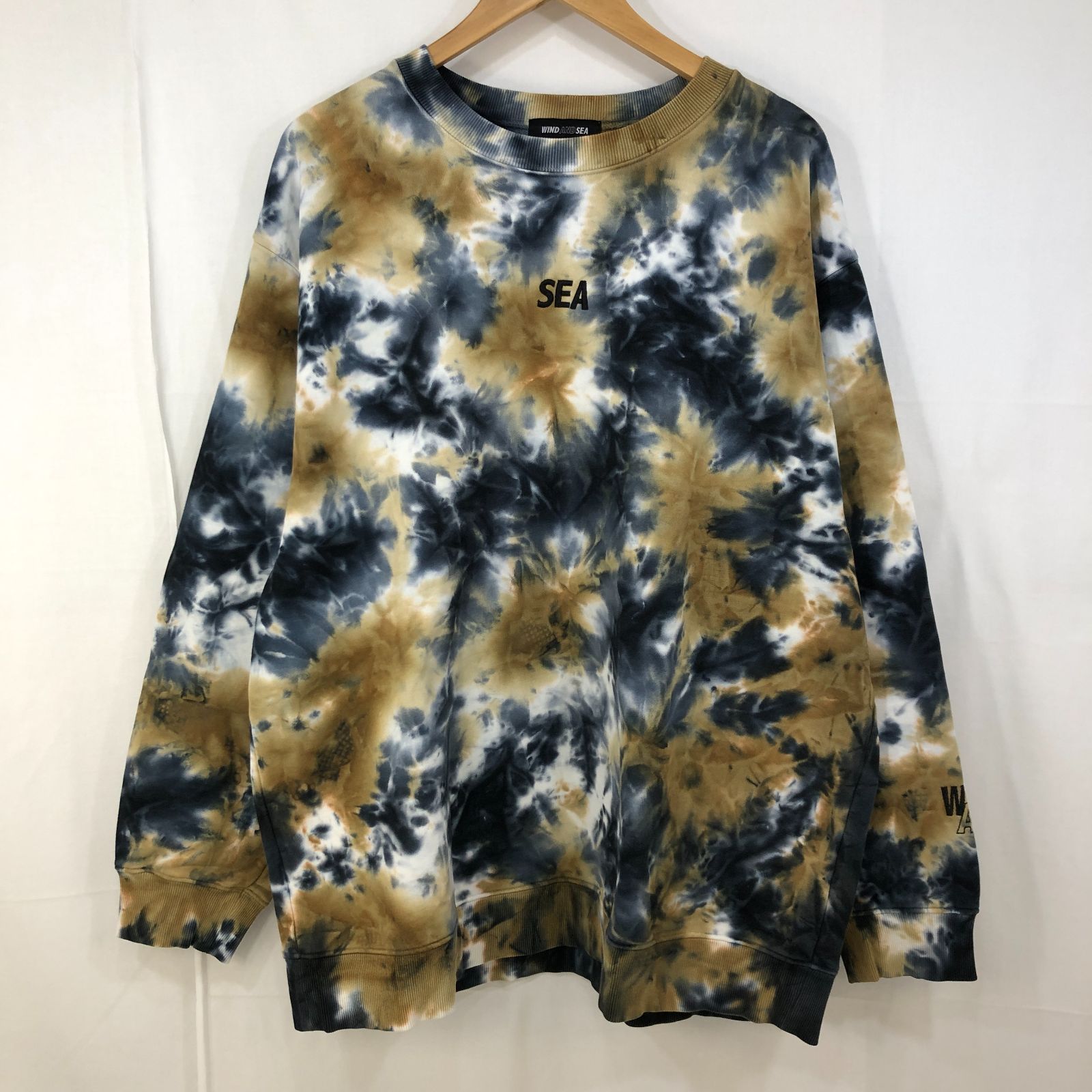 ウィンダンシー タイダイ柄 スウェットシャツ XLサイズ WIND AND SEA ウィンダンシー TIE-DYE SWEAT TOPS タイダイ柄
