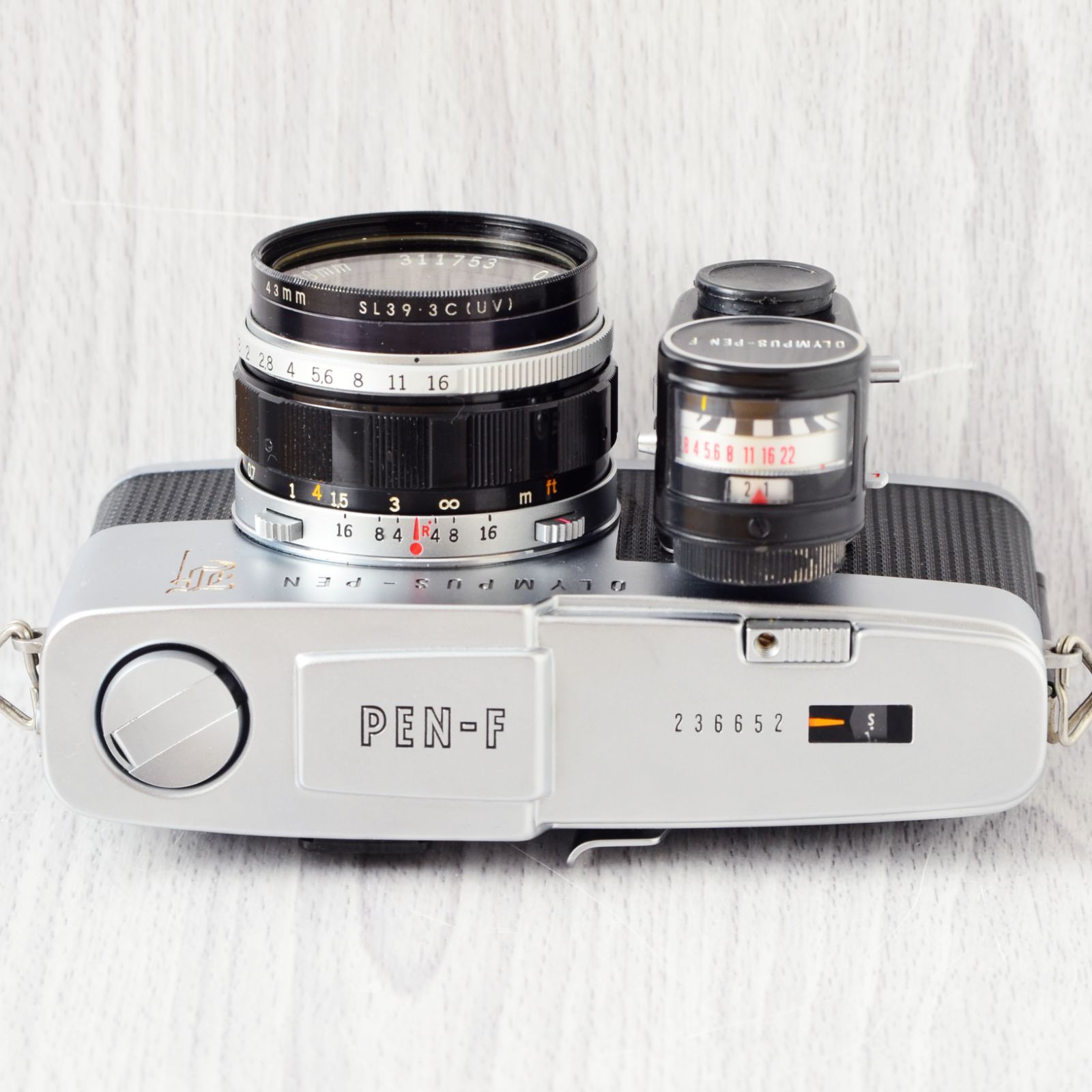 OLYMPUS PEN F + 38mm f1.8 修理・整備済 完動品-