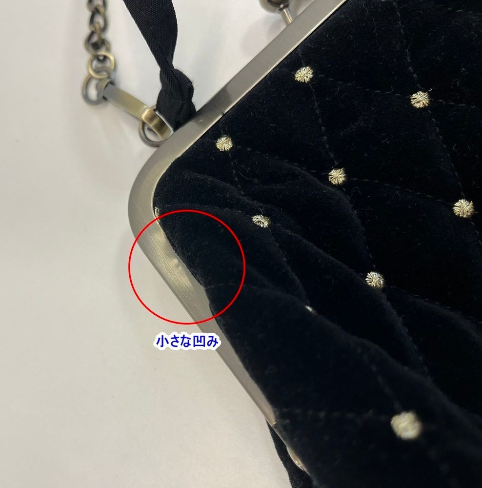 ビビィ Bibiy. ODETTE PARTY BAG がま口 キルティング ドット