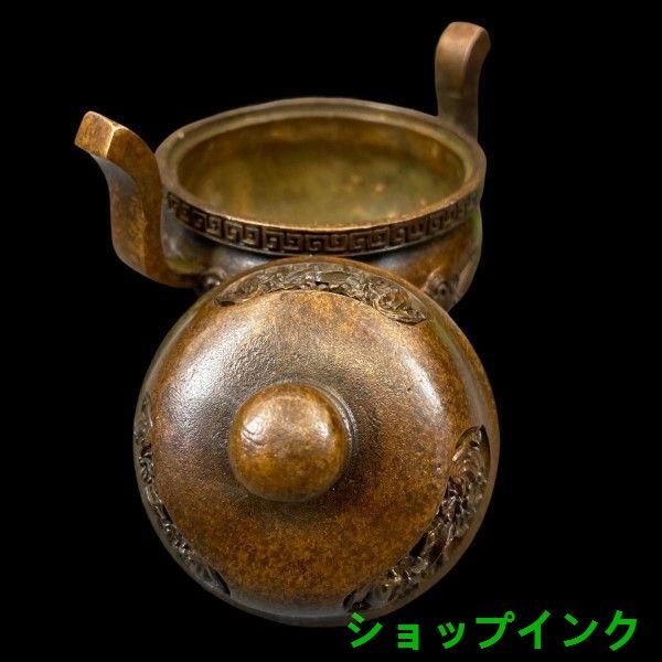 瑞獣三足両耳香炉 磁器香炉 香具 仏具 工芸品 装飾品 美術品 置物 瑞獣 三足両耳 香炉 現代工芸品 美術品 置物 - メルカリ