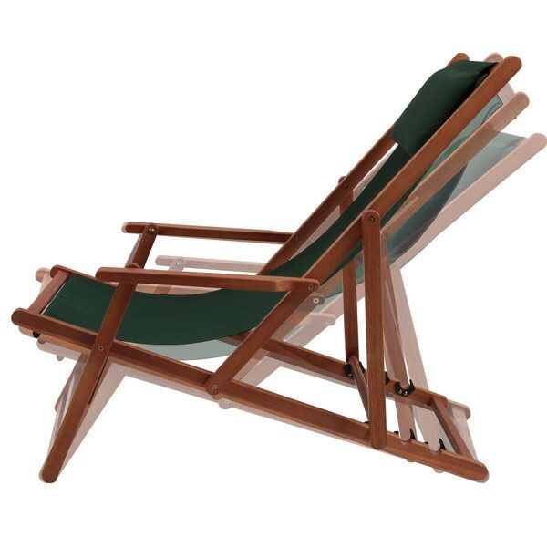 デッキチェア 79498 ディスカウント ガーデンチェア 木製デッキチェア