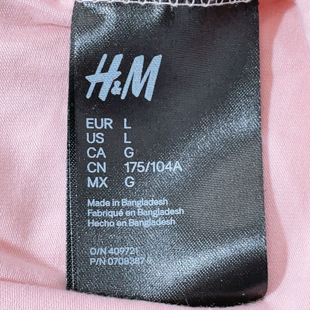 27531】 H&M エイチアンドエム 半袖Tシャツ カットソー サイズEUR L