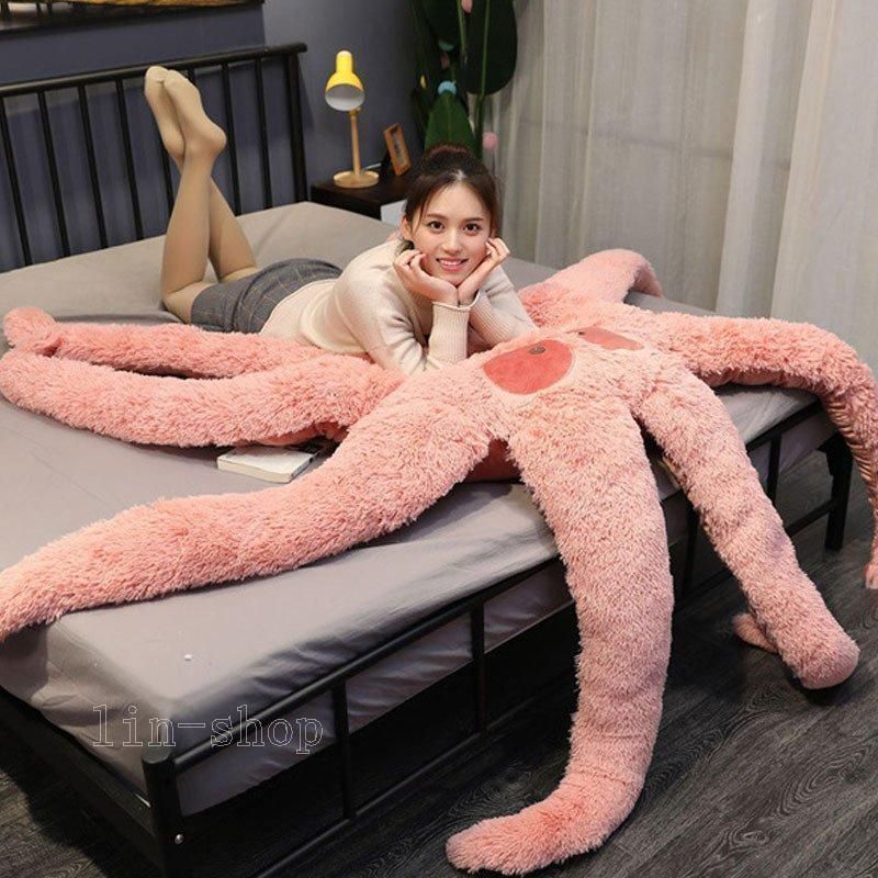 ぬいぐるみ タコ 特大 タコ 大きい 動物 可愛いでかい抱き枕 巨大 タコ縫い包み おもちゃ 可愛い ふわふわ もちもち やわらか クッション 癒し系 ピンク